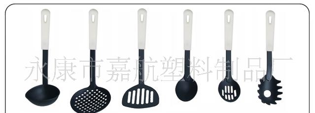 【供应】-JH,07,尼龙餐具6件套,尼龙厨具,尼龙铲,厨房用品,白色手柄PP