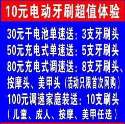 【厂家直销】送8支刷头,80元电动牙刷