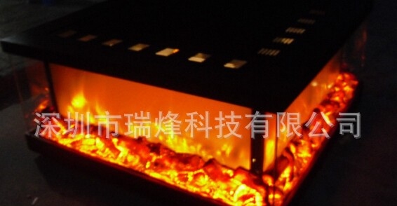 双面观火电壁炉|四面看火壁炉芯转角壁炉火炉瑞烽定制装饰取暖
